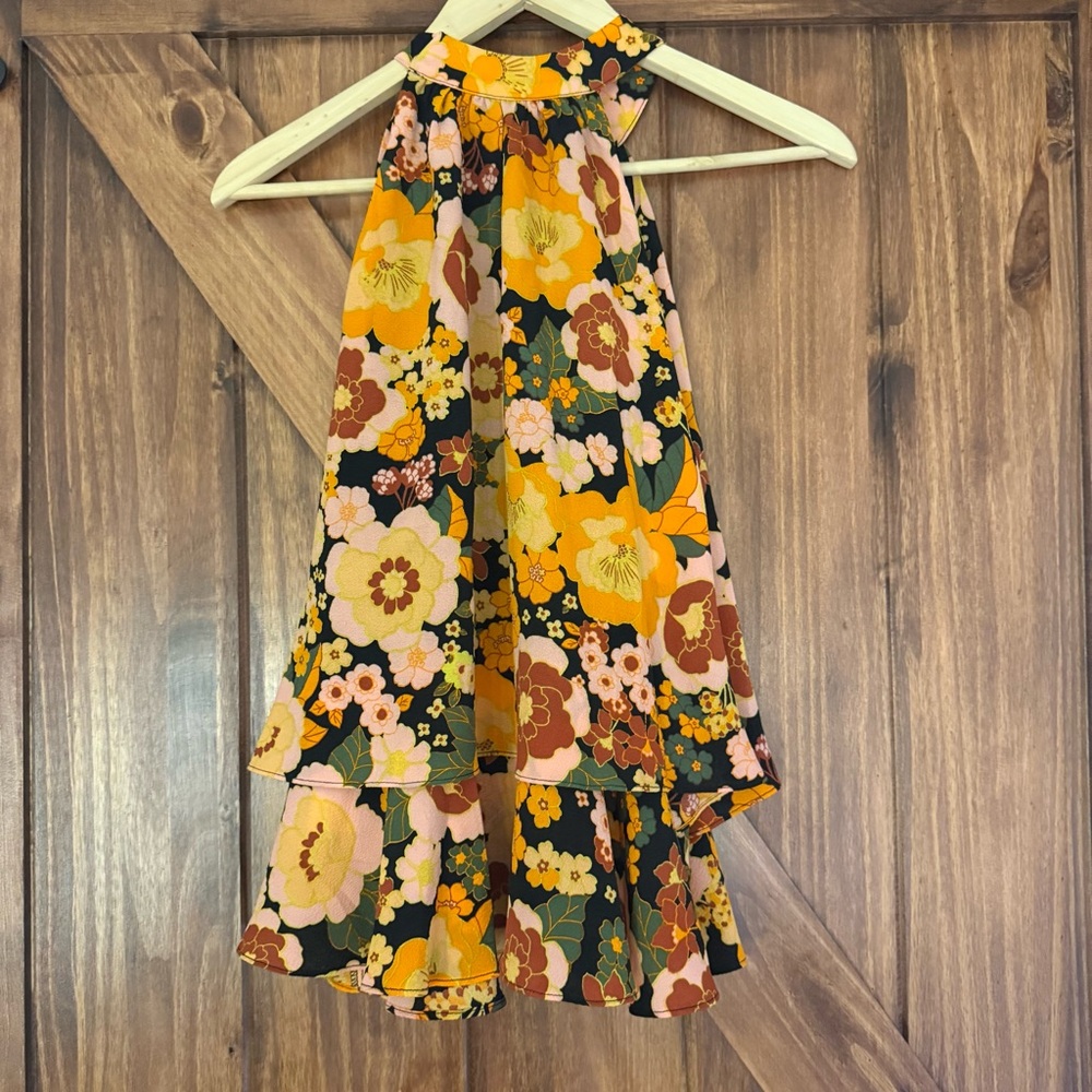NWT Sugarlips Floral Tank Top Medium - Picture 4 of 4